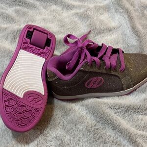 Heelys Pink Glitter Skate Shoes Size 4 Youth, New W/O Tags